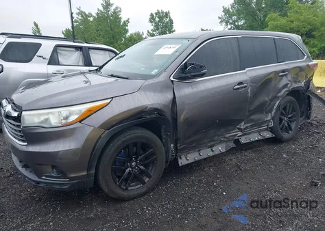 2016 Toyota Highlander Le V6 из США, поврежденный, VIN 5TDBKRFH6GS242013